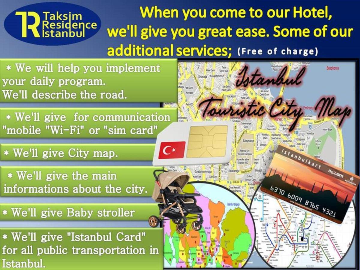 Hotel Taksim Residence İstanbul Dış mekan fotoğraf